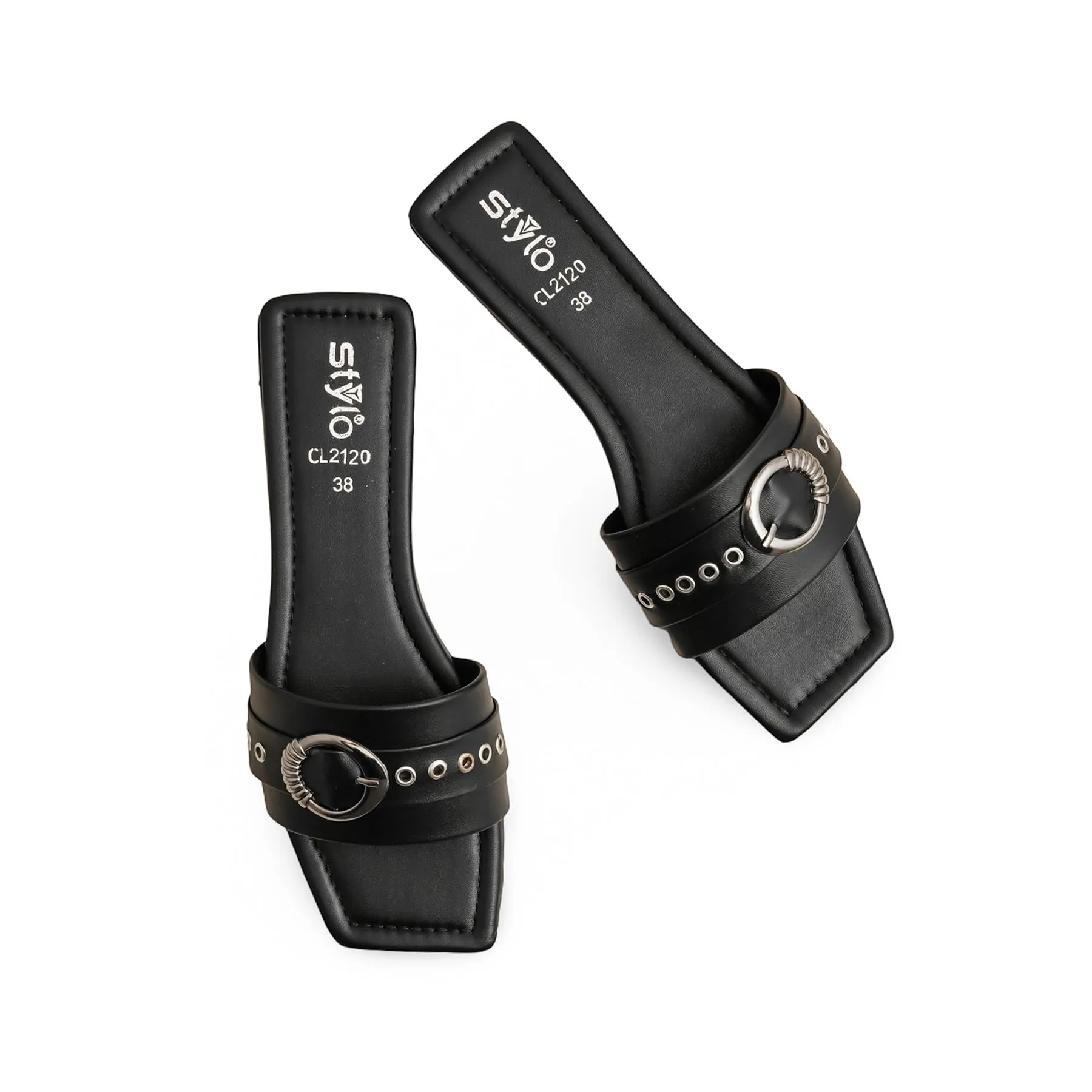 Black Casual Slipper CL2120 Breathable feature Fit Mood