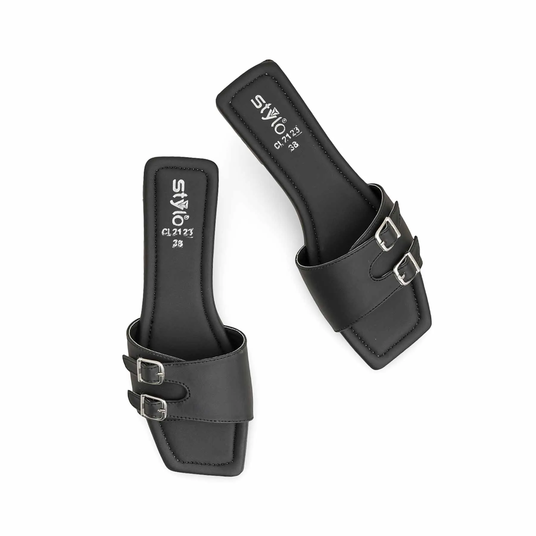 Dinner Plan Black Casual Slipper CL2123