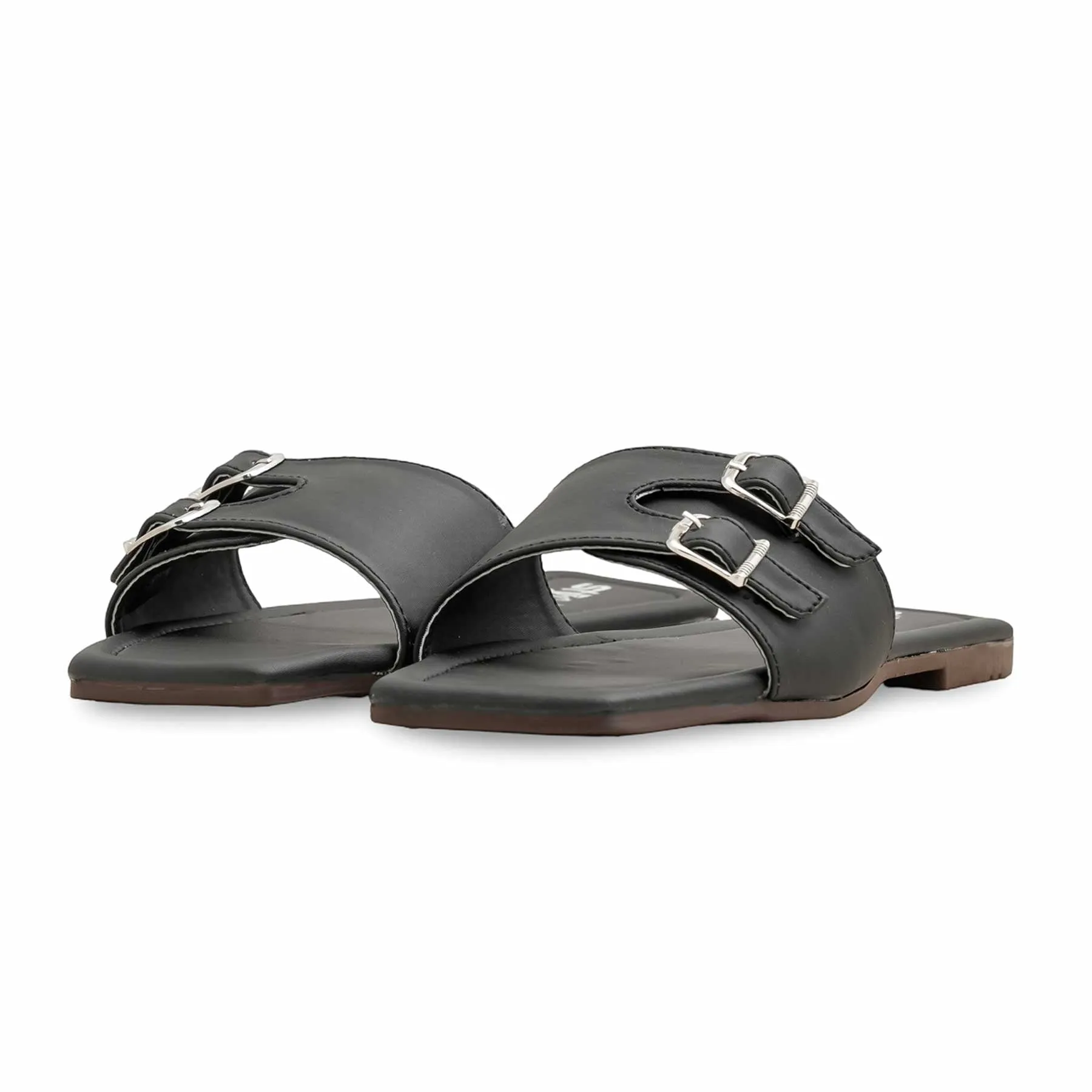 Black Casual Slipper CL2123 Urban Style Shop Walk