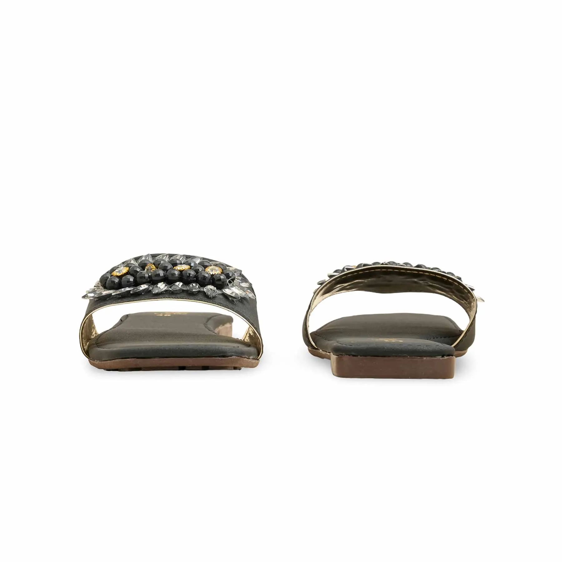 Durable Quality Black Casual Slipper CL2132