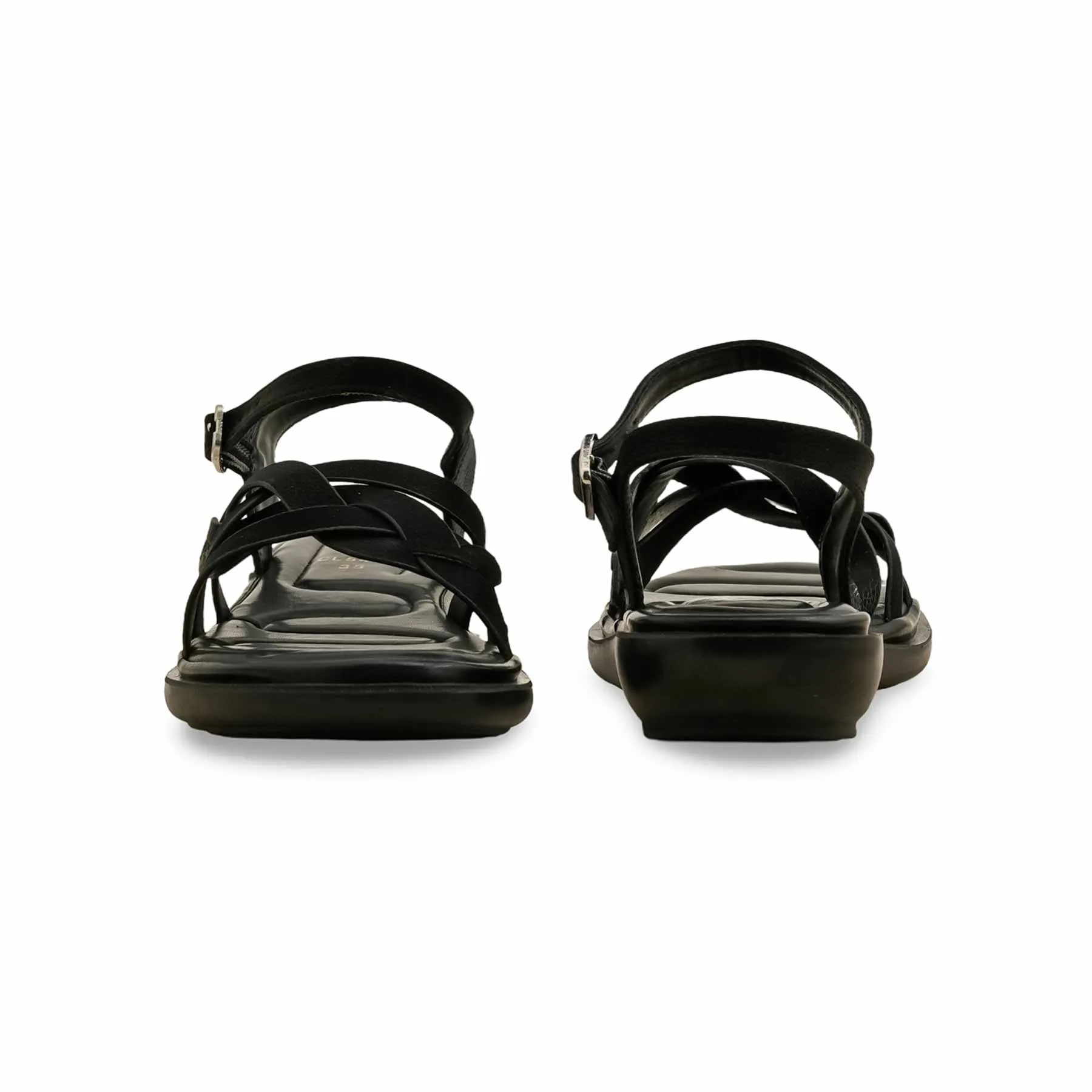 Leaf Lane Cushioned Step Black Casual Softy For Women CL5490