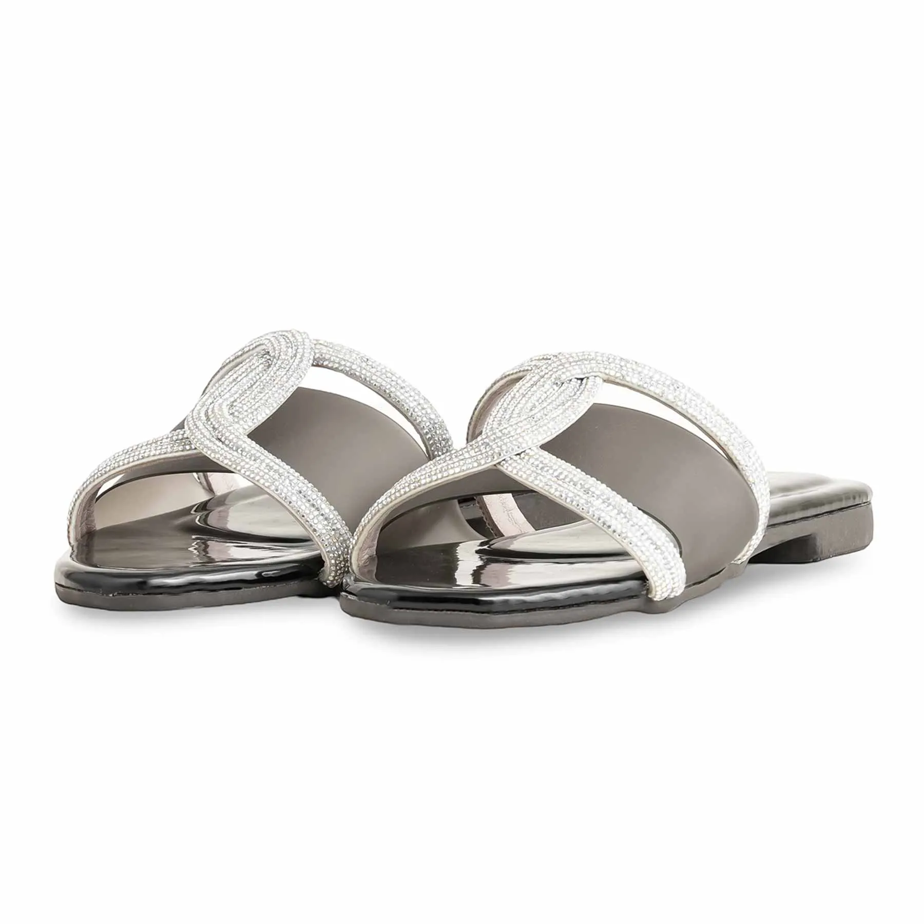 Wedding Glow Black Casual Women Slipper CL2028