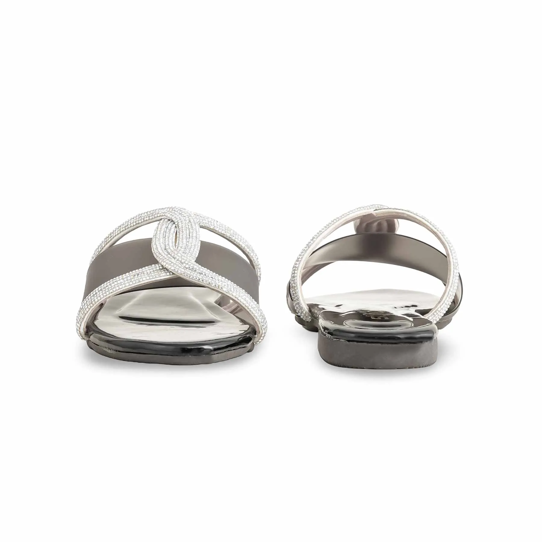 Cozy Day Storm Sky Black Casual Women Slipper CL2028