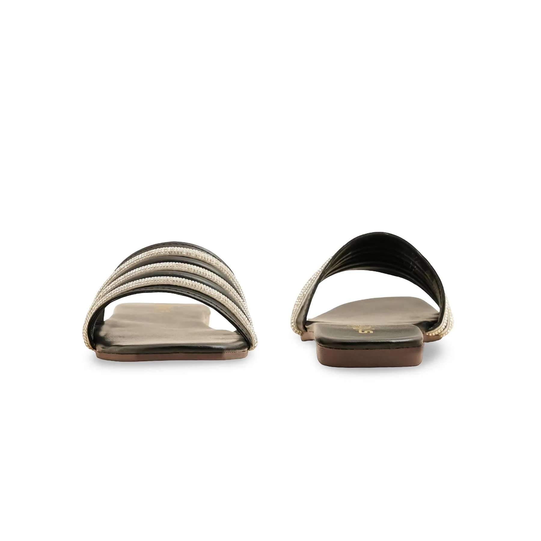 Black Casual Women Slipper CL2091 Trend Lane Minimalist Vibe