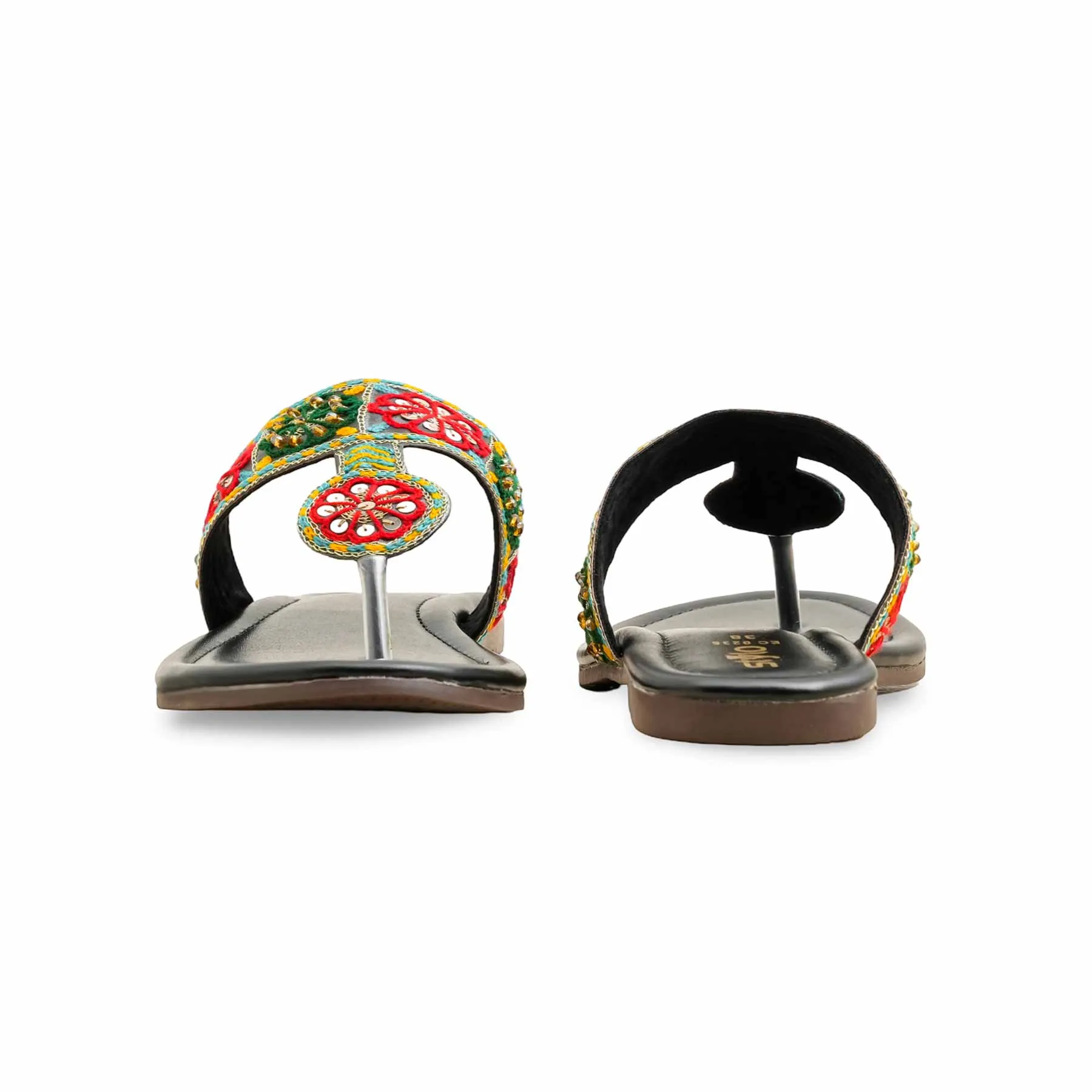 Rock Walk Black Ethnic Chappal EC0235