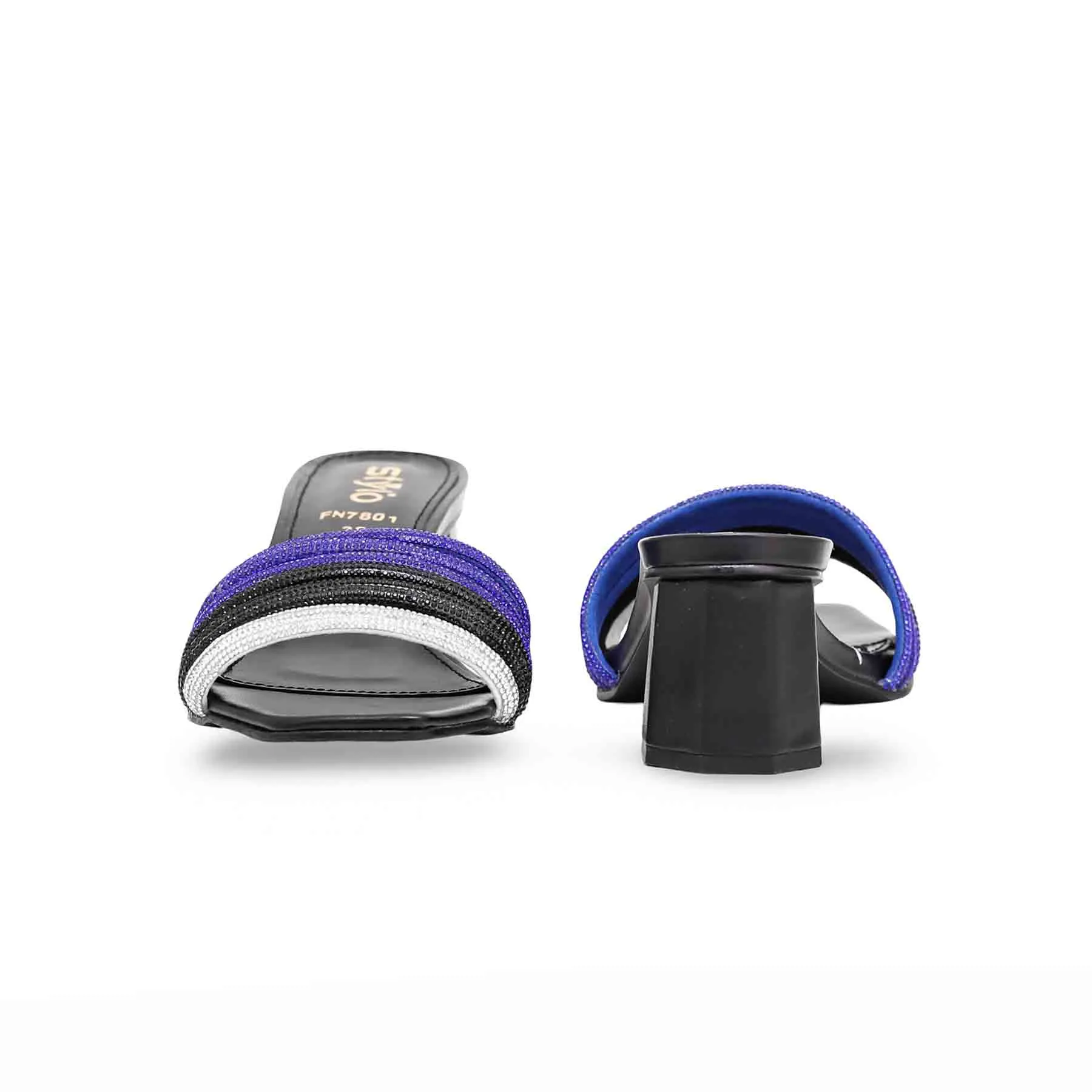 Italian Flair Black Fancy Slipper FN7801