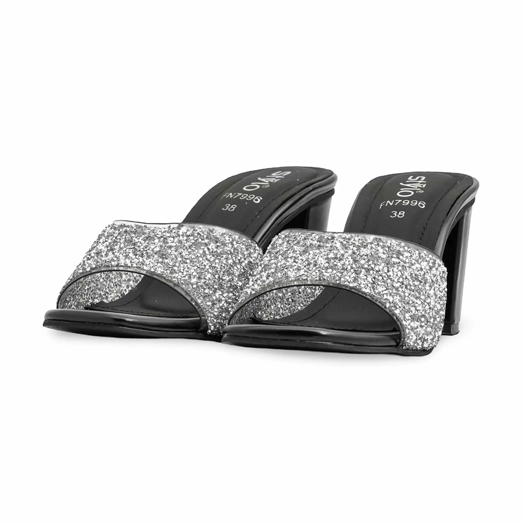 Black Fancy Slipper FN7996 Wide Step