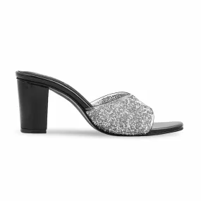 Black Fancy Slipper FN7996 Sophisticated Footwear Chic Comfort