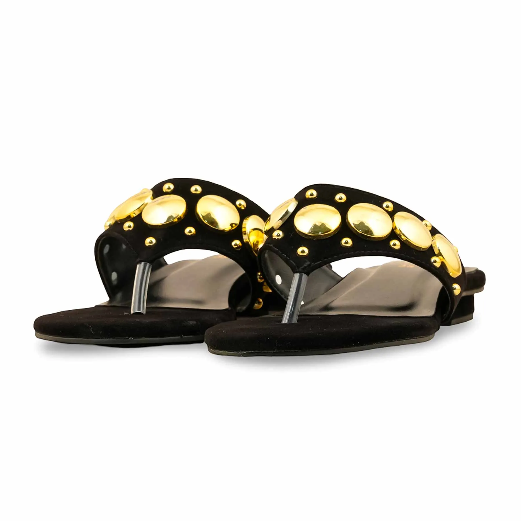 Black Formal Chappal FR0568 Sturdy