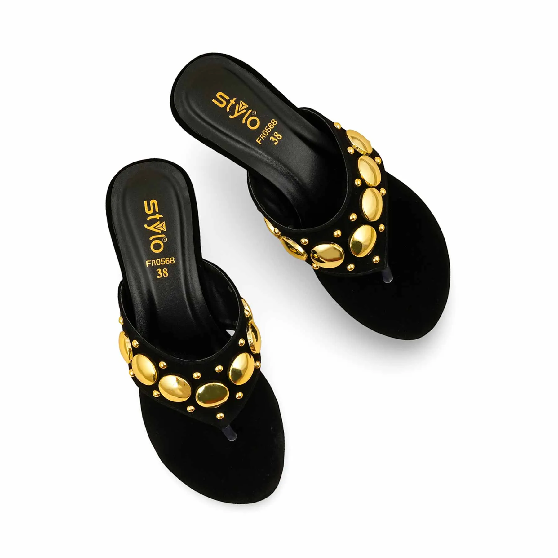 Supportive Design Herb Trail Black Formal Chappal FR0568