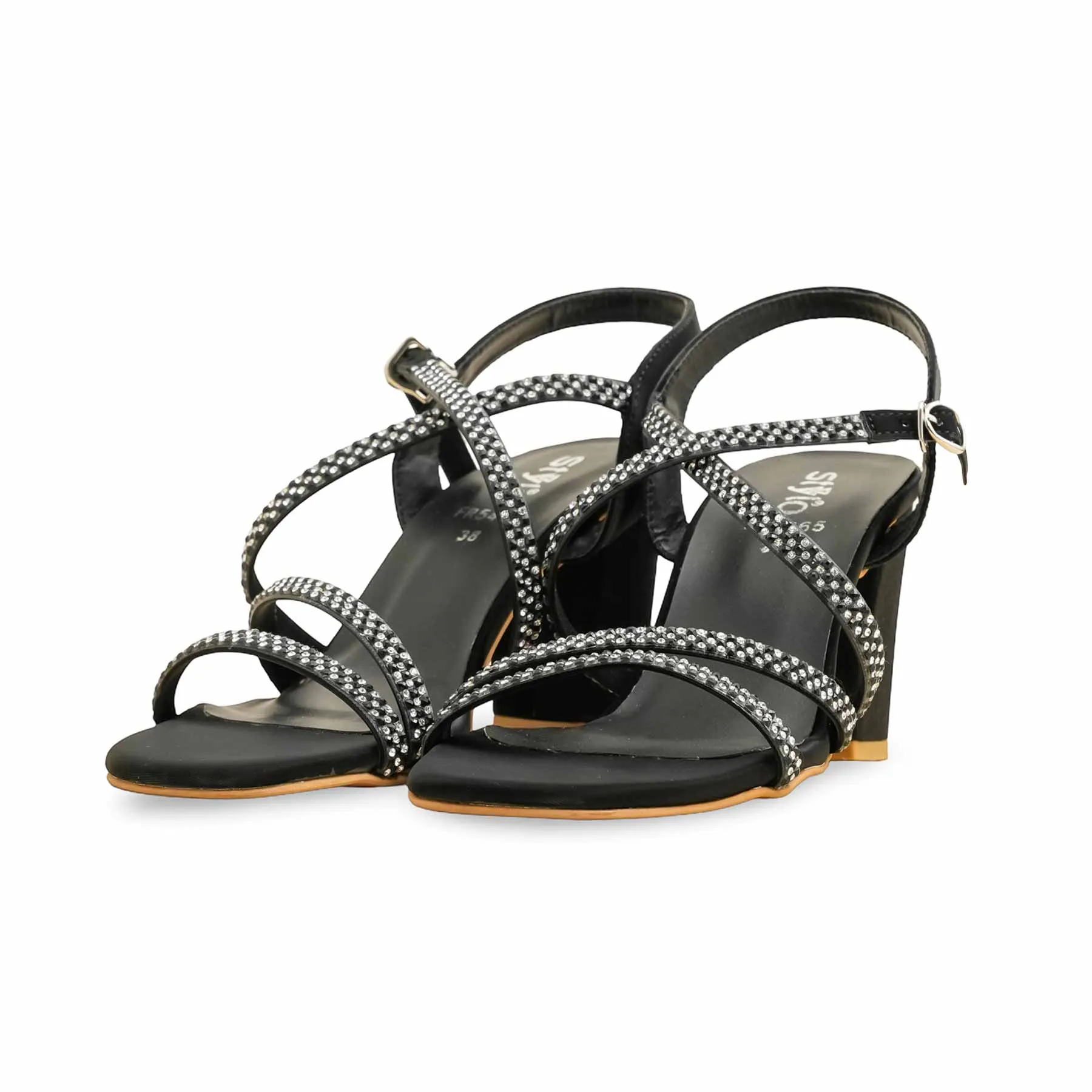 Black Formal Sandal FR5465 Wedding Booties