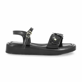 Black Formal Sandal PU0478 Arch Care Smart Boots