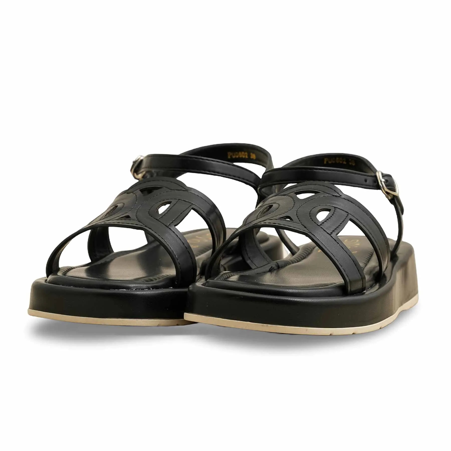 Minimal Core Expo Mood Black Formal Sandal PU0602