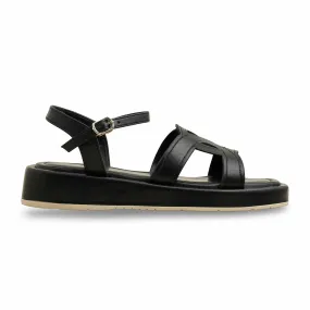 Black Formal Sandal PU0602 Museum Mood Outdoor Go