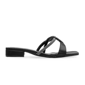 Black Formal Slipper For Women FRS007 Chic Look