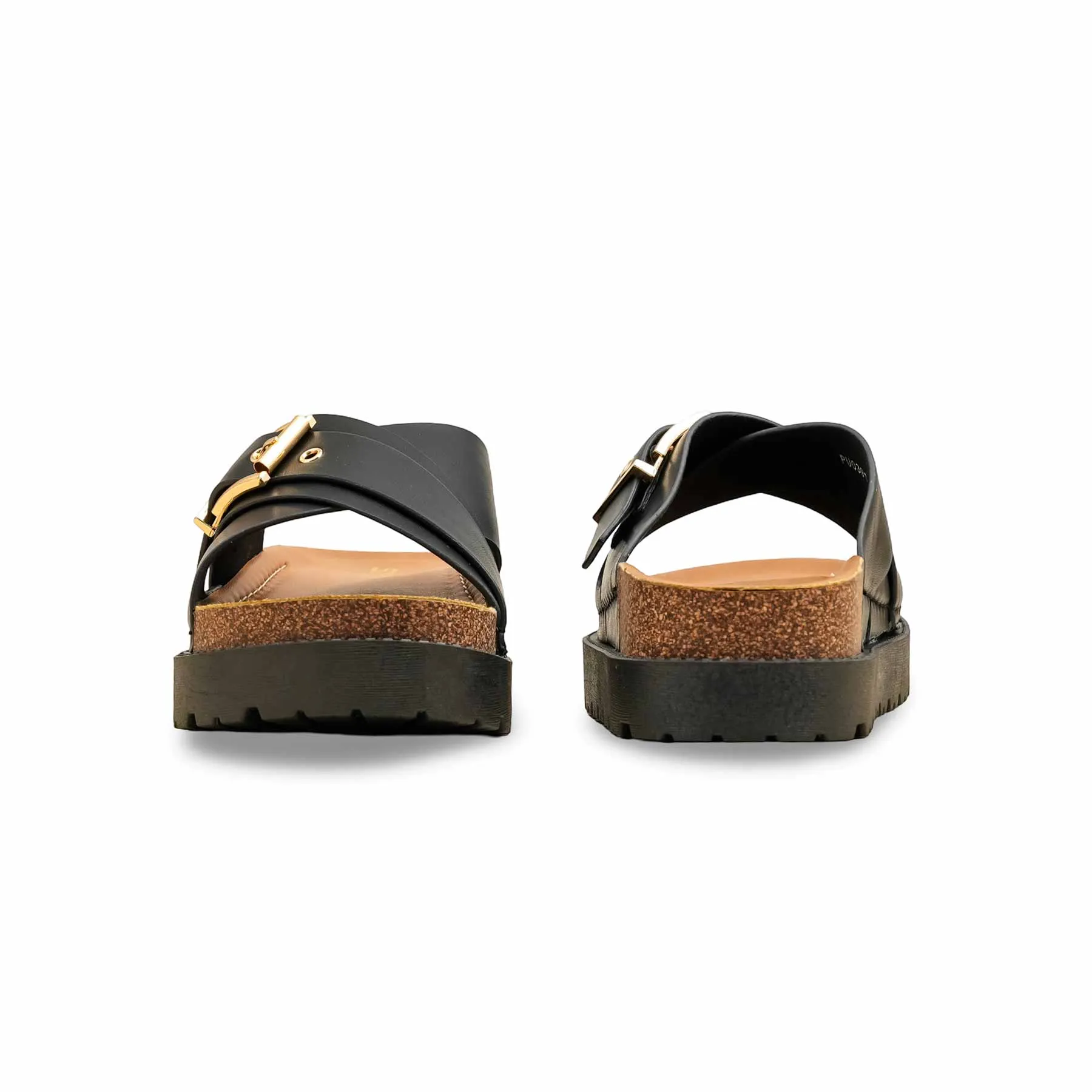 Proper Black Formal Slipper For Women PU0391