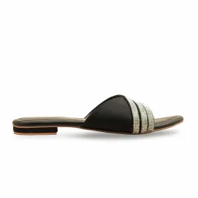 Black Formal Slipper FR8396 Stylish Padding