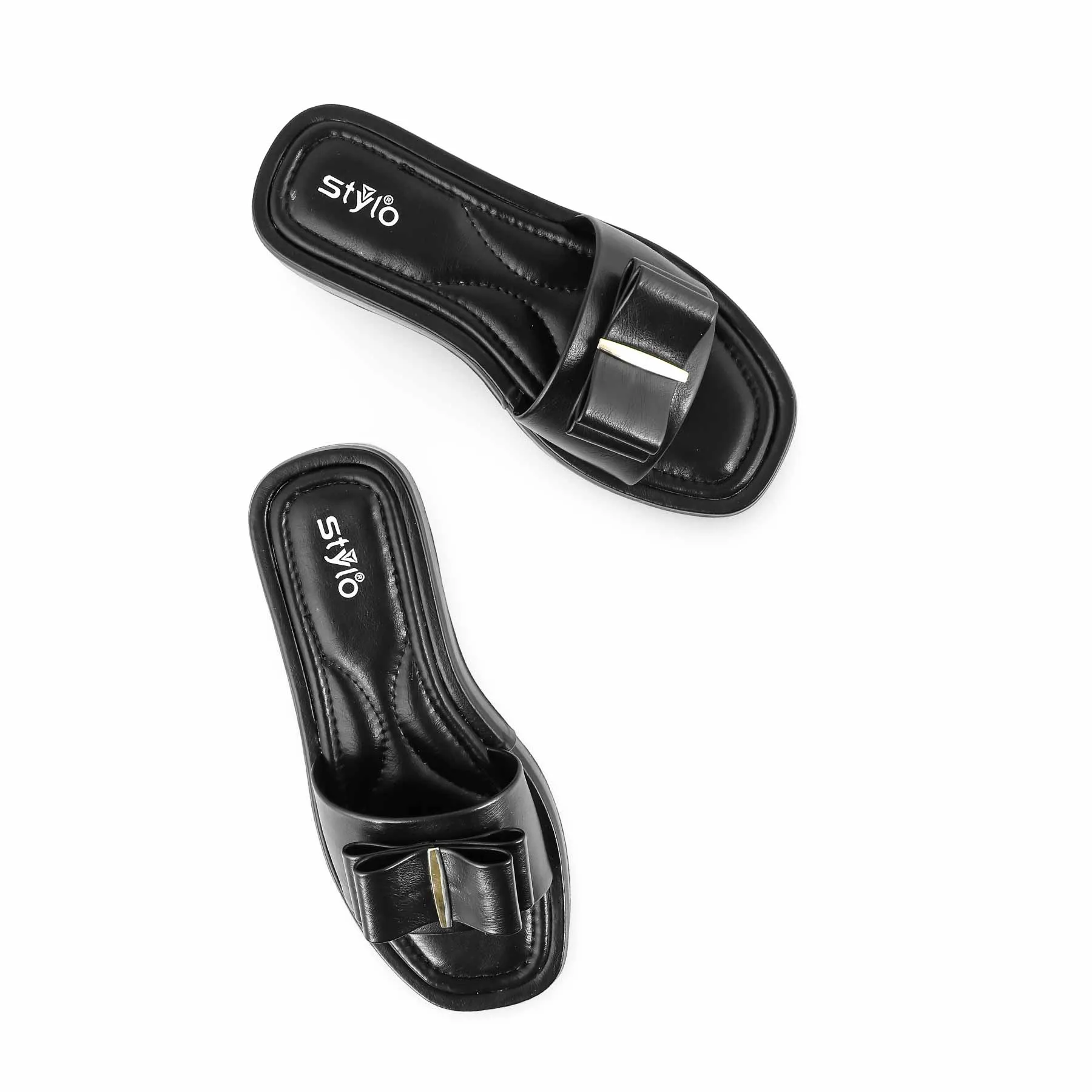 Art Craft Black Formal Slipper PU0473