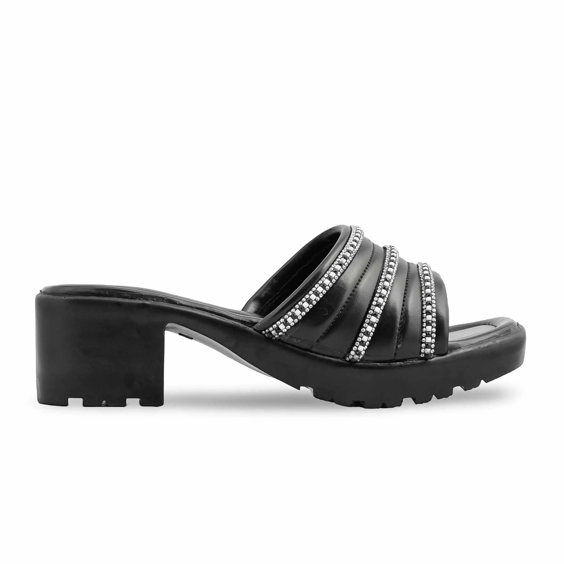 Fashionable Booties Black Formal Slipper PU0496
