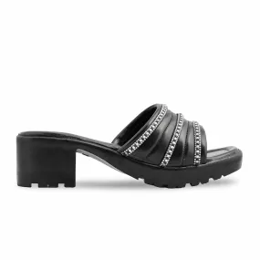 Fashionable Booties Black Formal Slipper PU0496