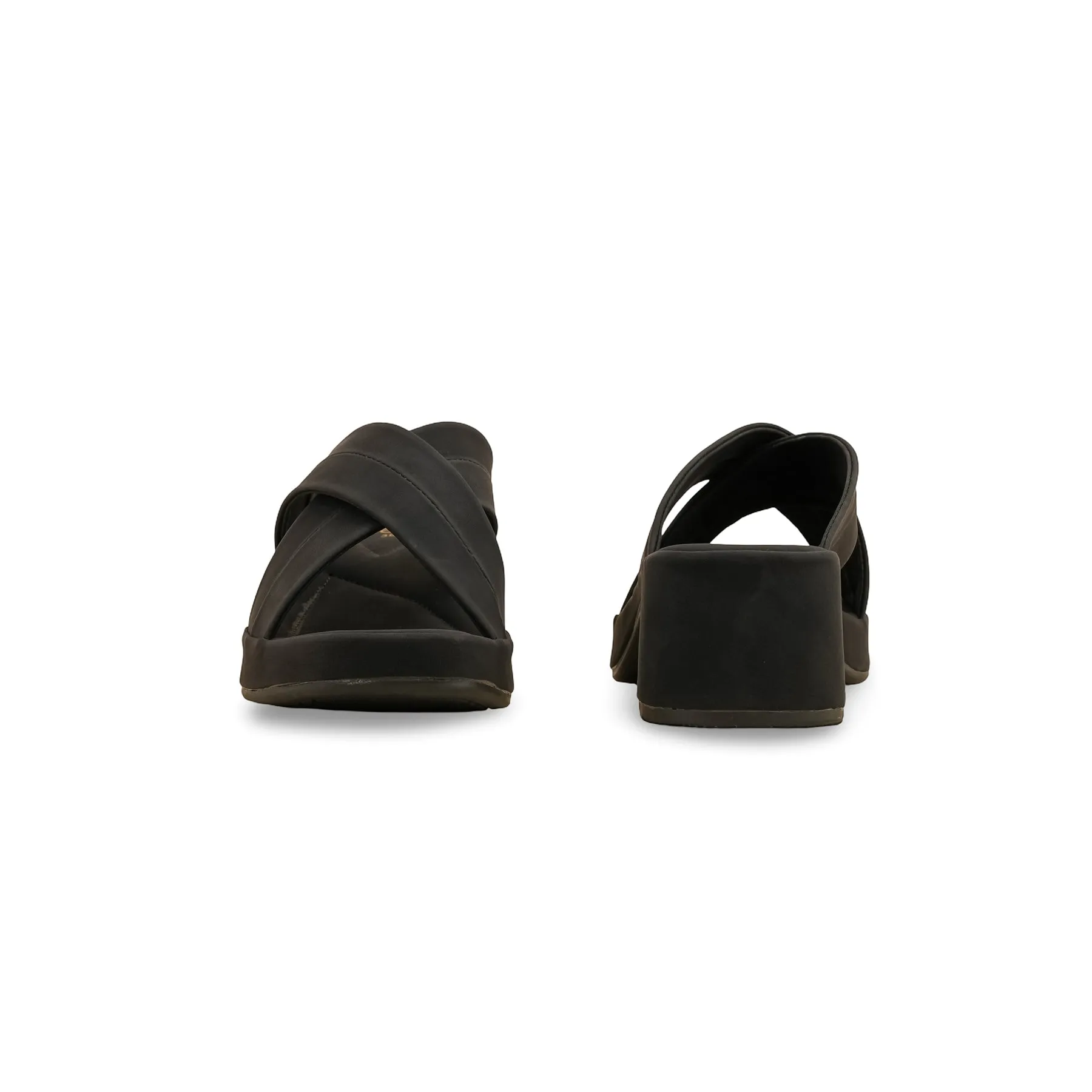Weather Proof Black Formal Slipper PU0516