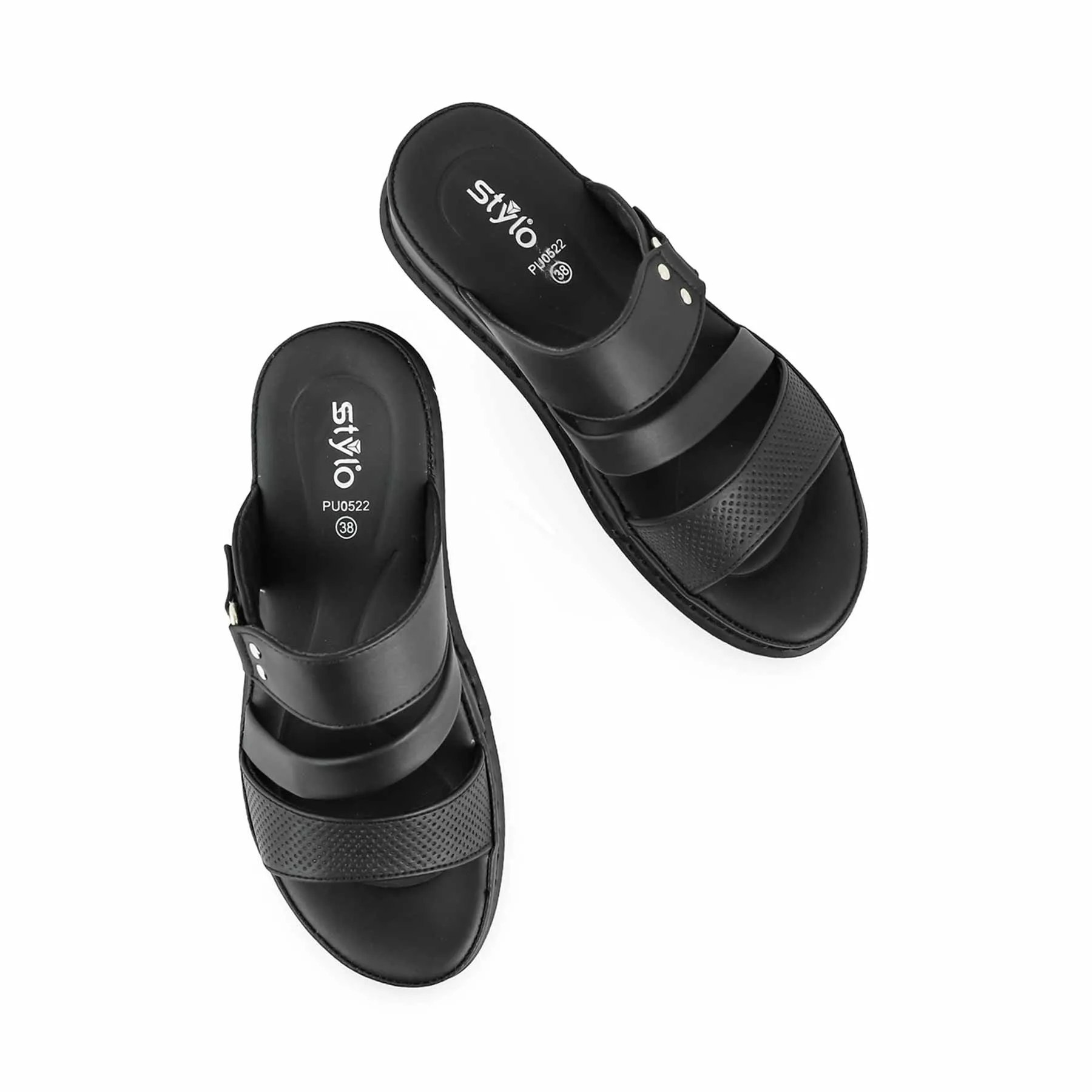 Casual Pumps Black Formal Slipper PU0522