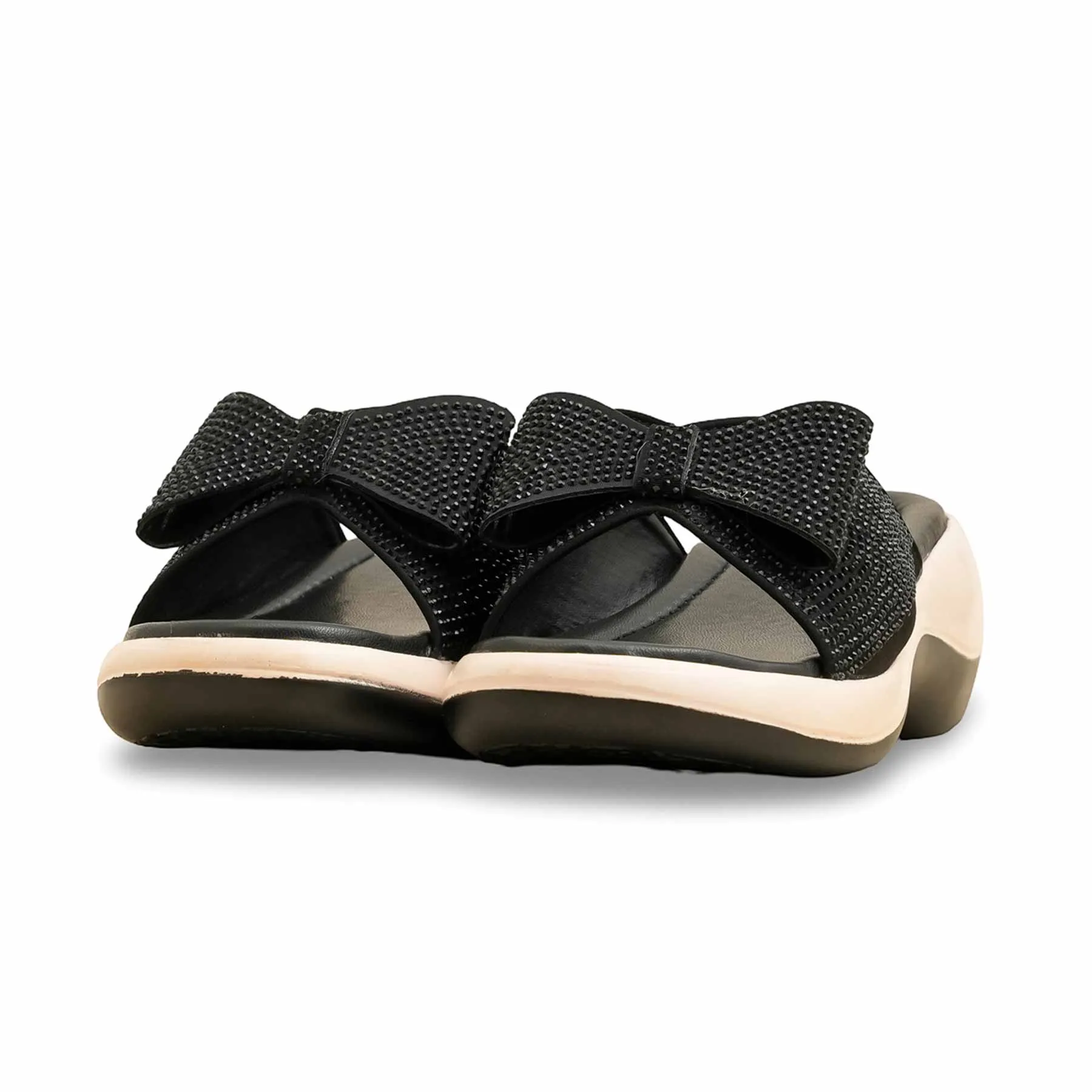 Romantic Glow Black Formal Slipper PU0596