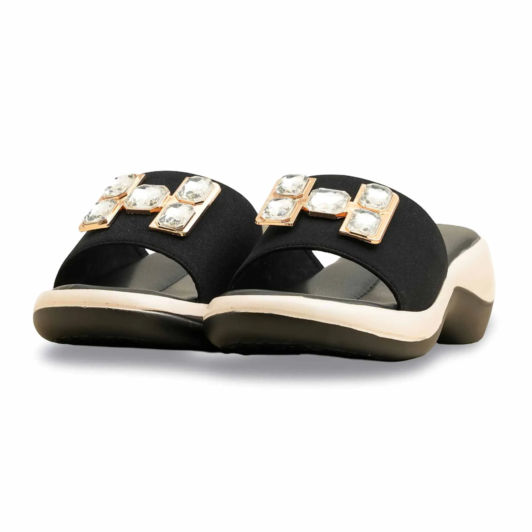 Black Formal Slipper PU0614 Comfortable Walk