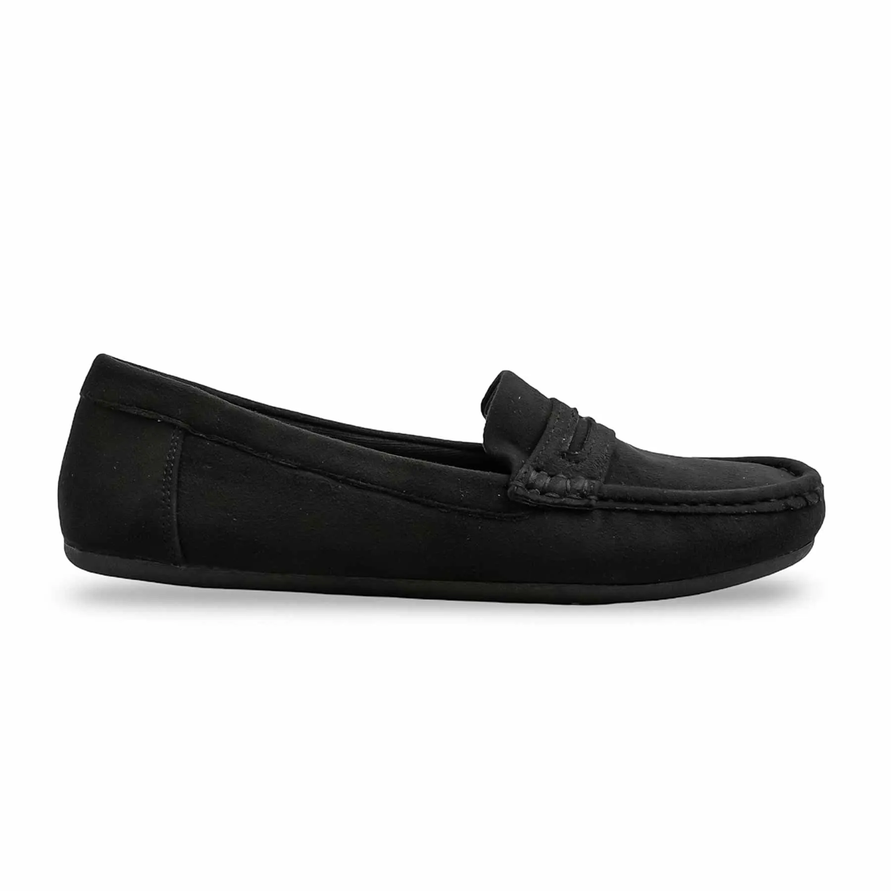 Fashion Footwear Black Moccasin WN4475