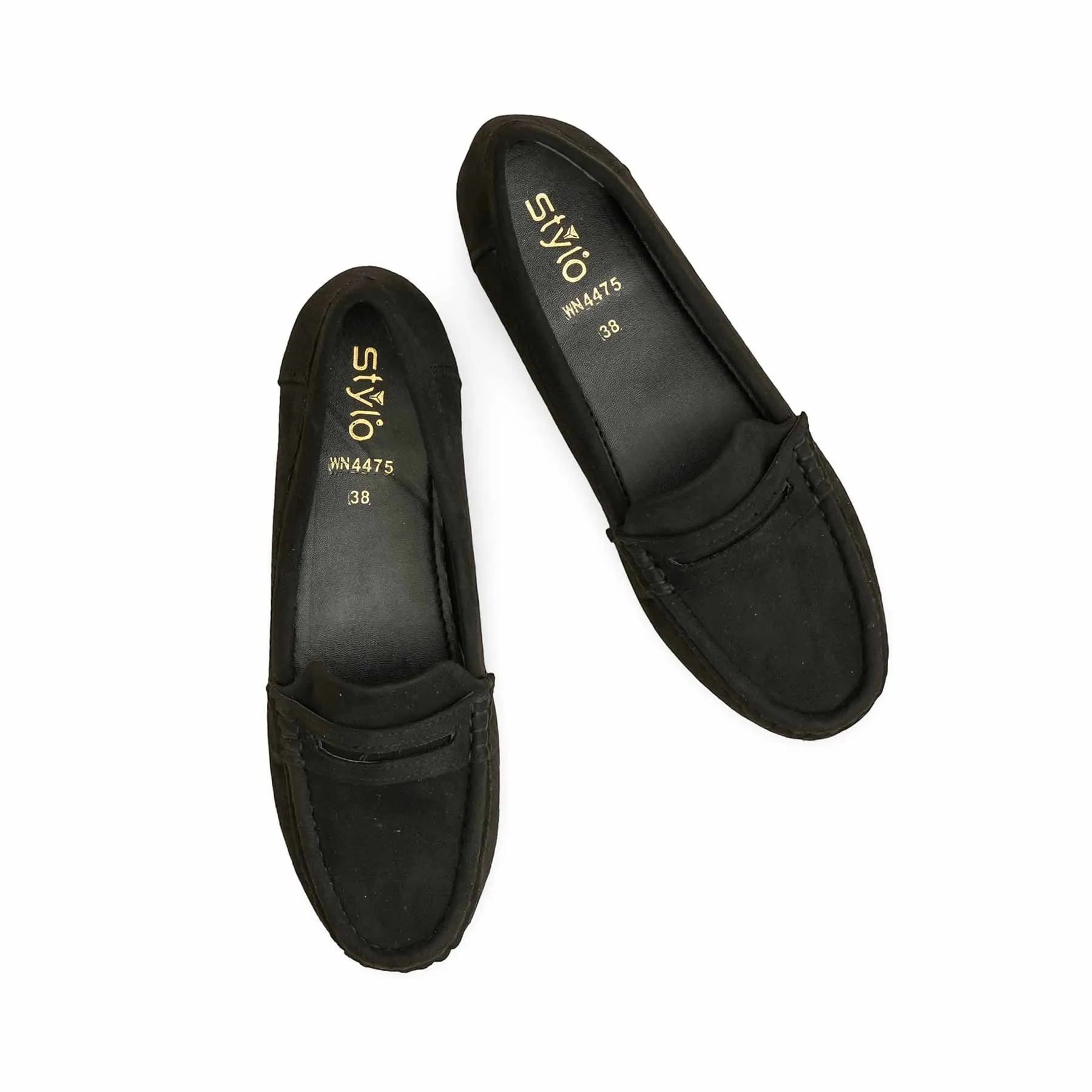 Summer Stroll Trendy Black Moccasin WN4475