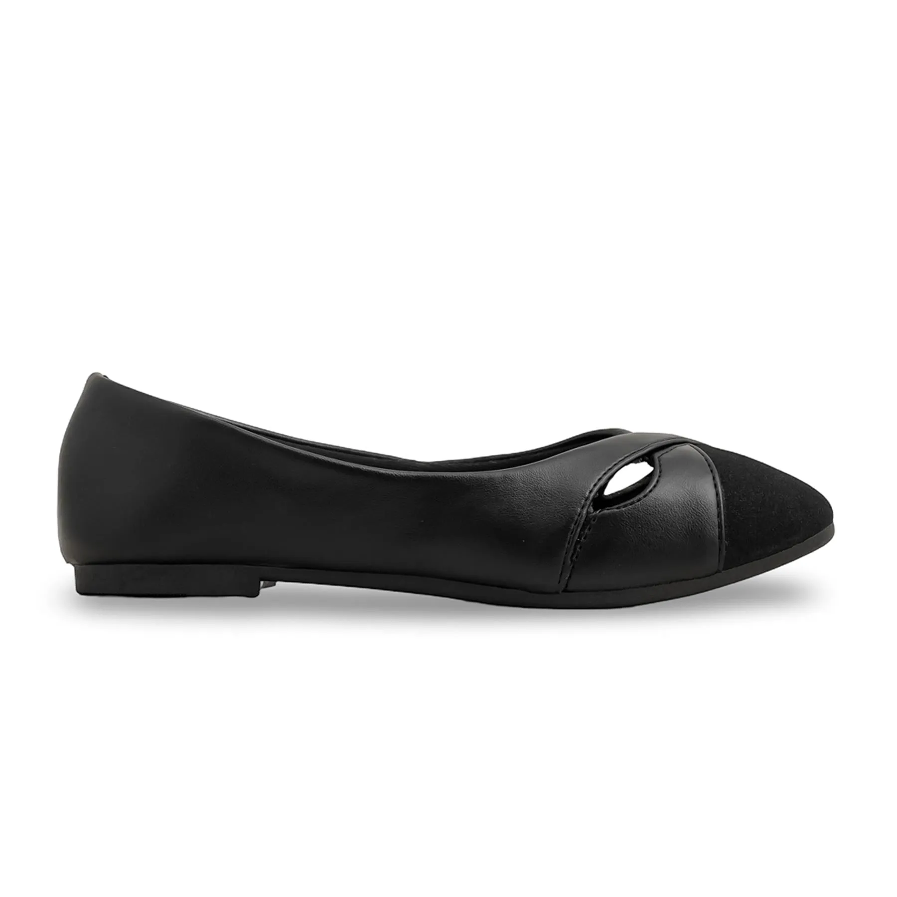 Roof Top Black Pumps For Ladies WN1193