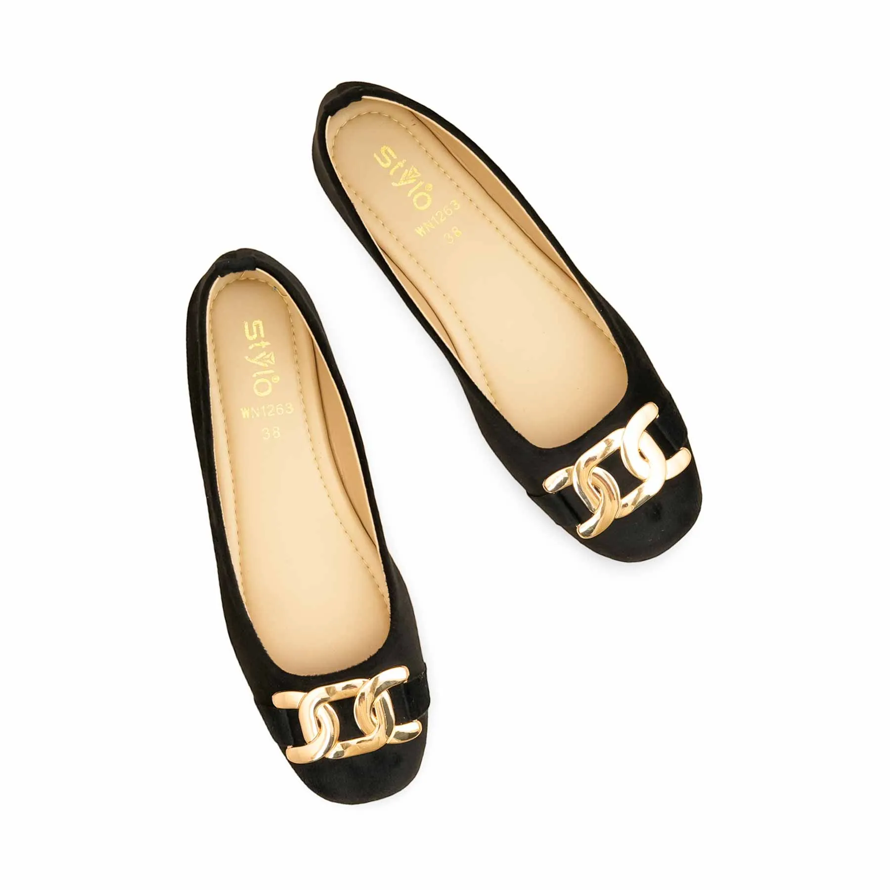 Black Pumps For Ladies WN1263 Breathable Cushioning