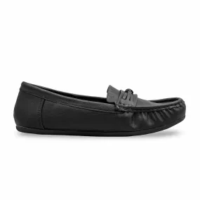 Black Women Moccasin WN4488 School Go Flexible Material