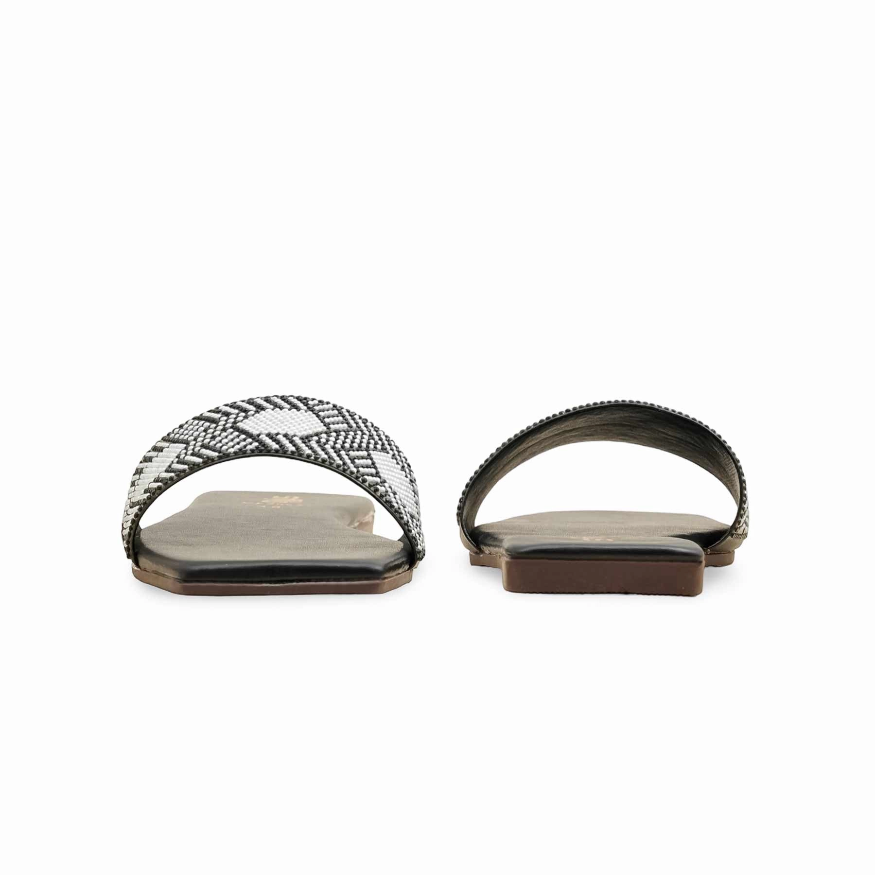 Trend Lane Black Casual Slipper For Ladies CL2095