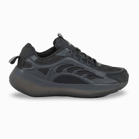 Neutral Stride Engineering Lace Secure Black Casual Sneaker For Ladies AT7349