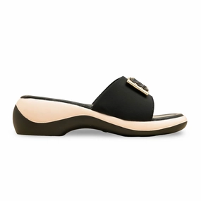 driest Ultra-soft wear Black Formal Slipper For Women PU0597