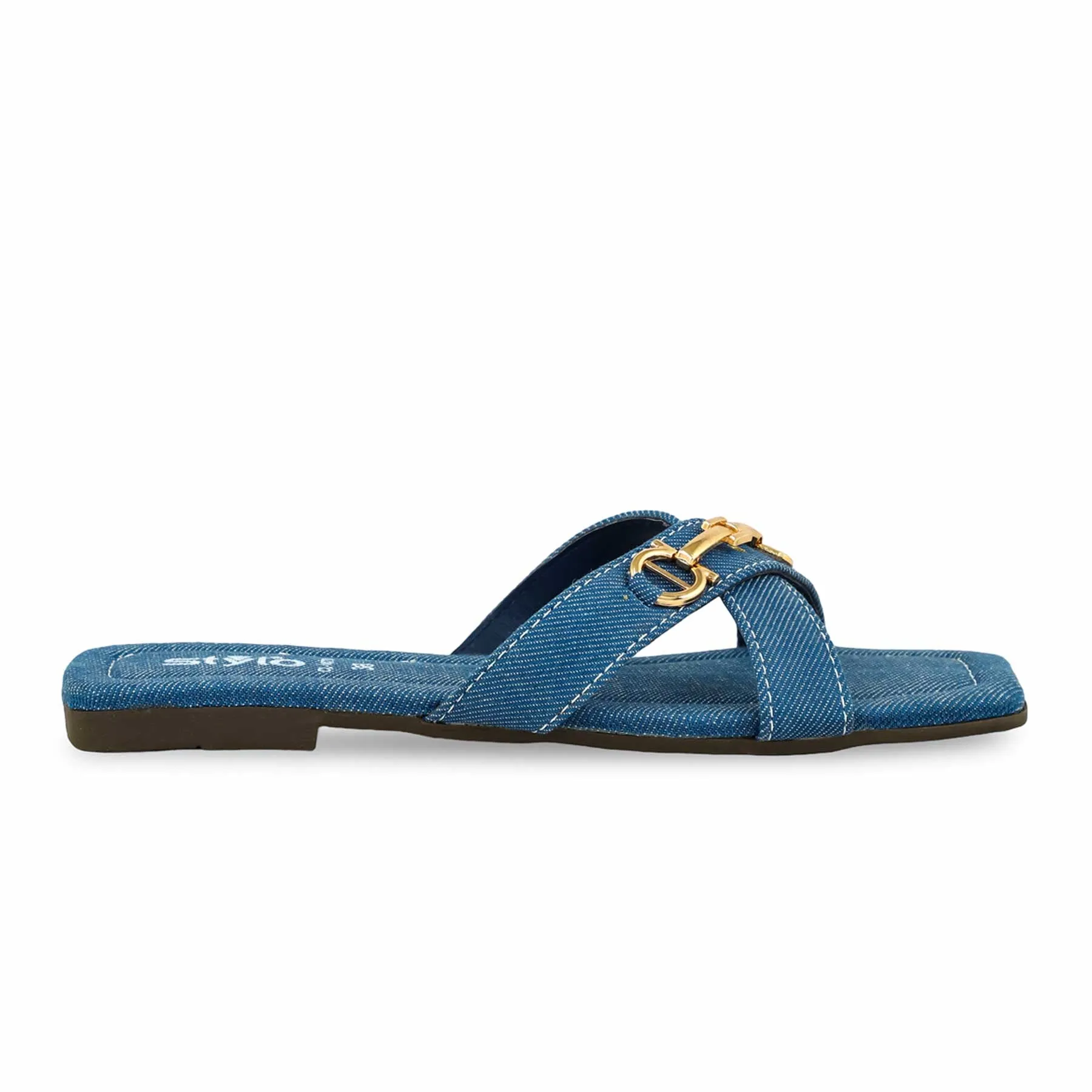 School Day Blue Casual Slipper For Ladies CL1878