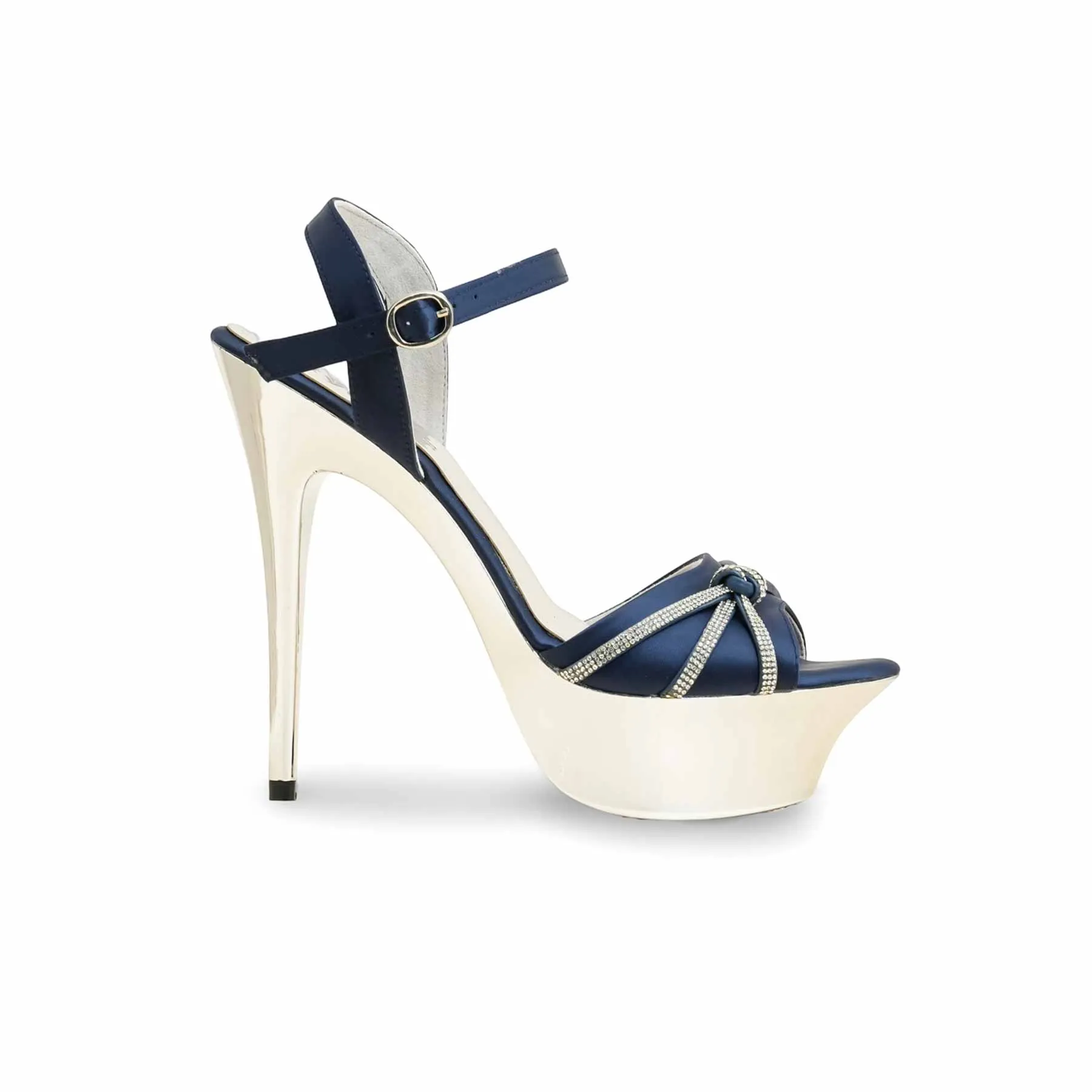 Blue Fancy Bridal Sandal FN6057 Runway Queen