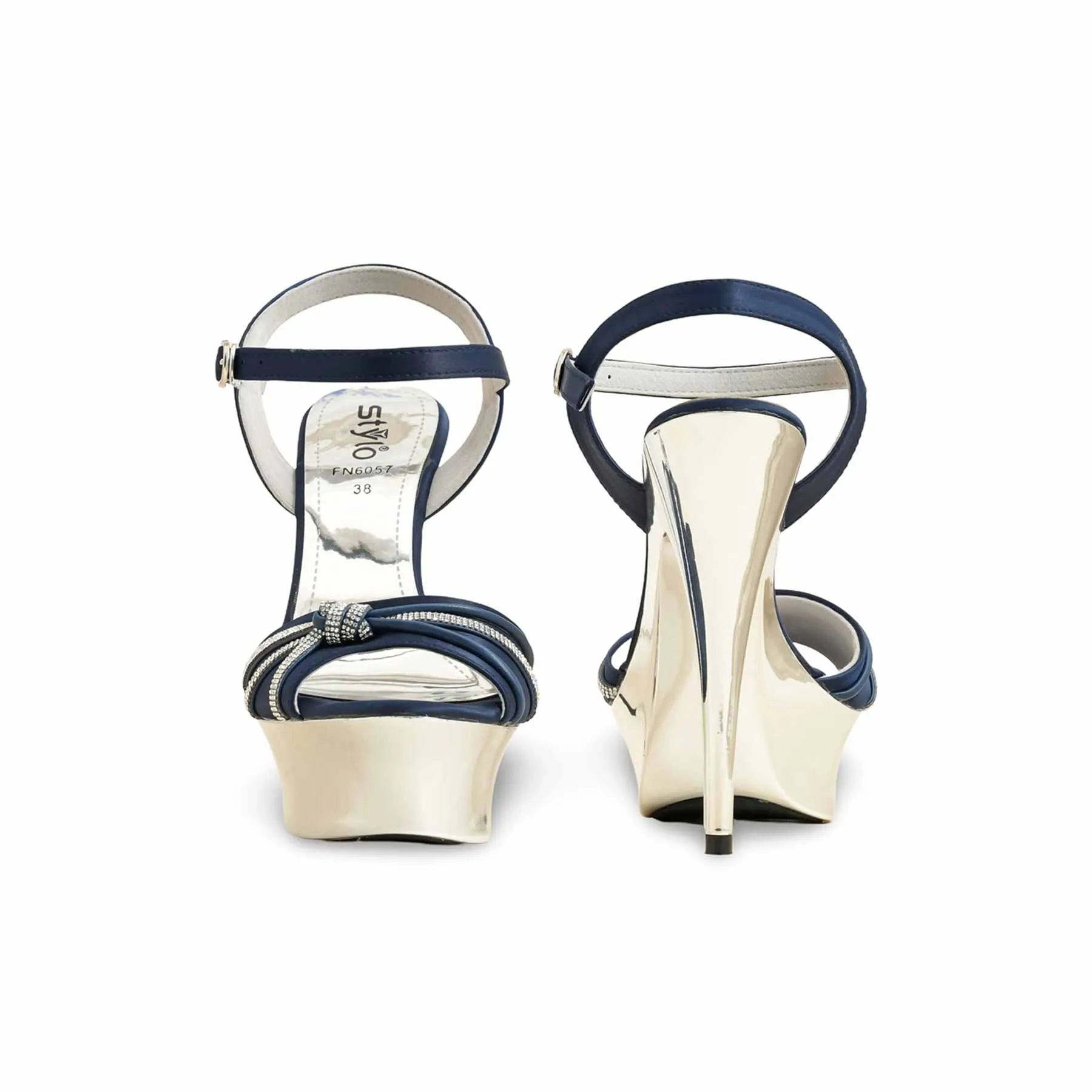 Casual Heels Summer Heels Blue Fancy Bridal Sandal FN6057