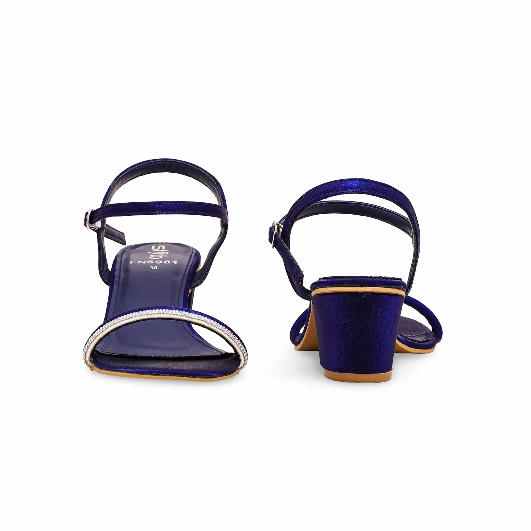 Blue Fancy Sandal FN5981 Delicate Touch