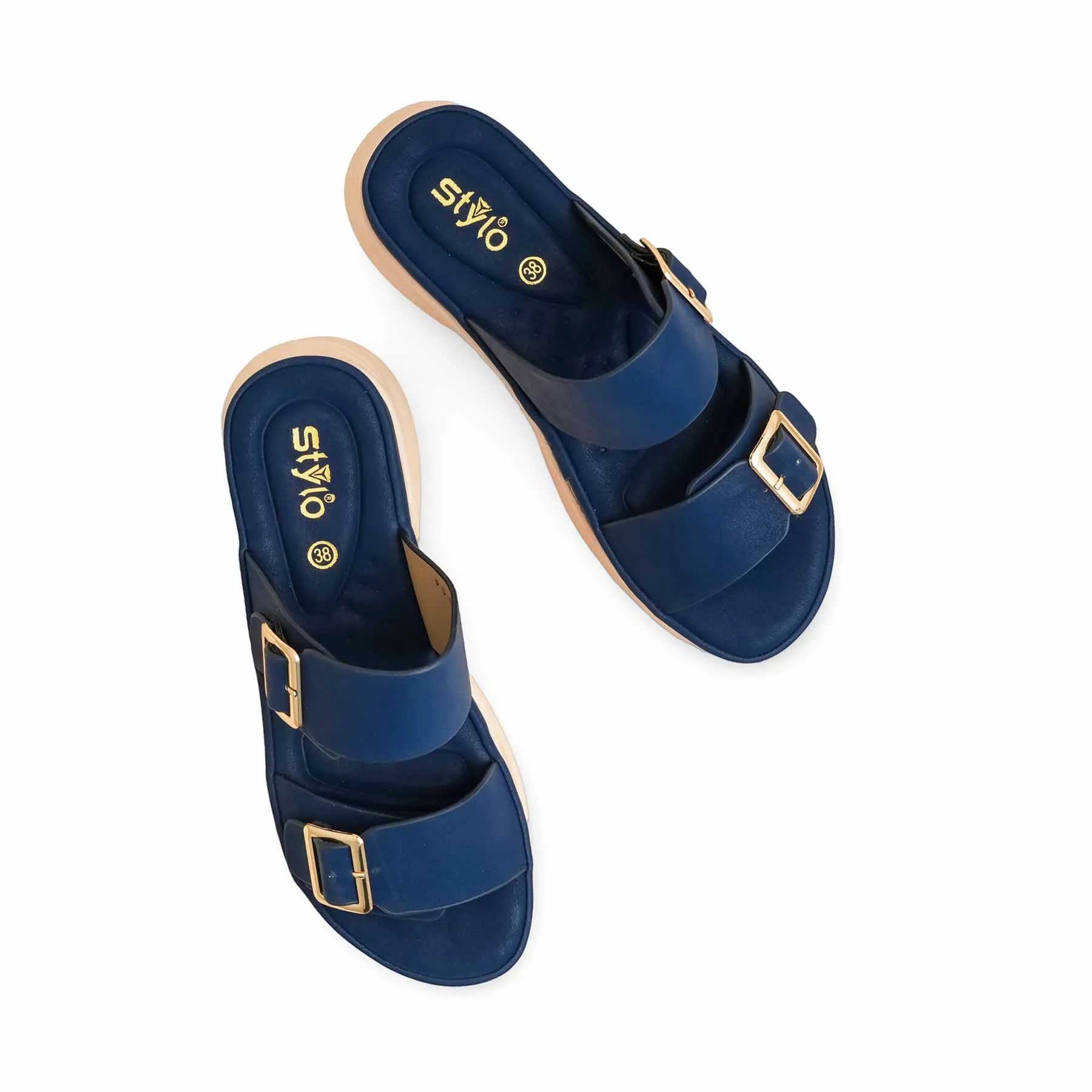 Flawless Look Blue Formal Women Slipper PU0585