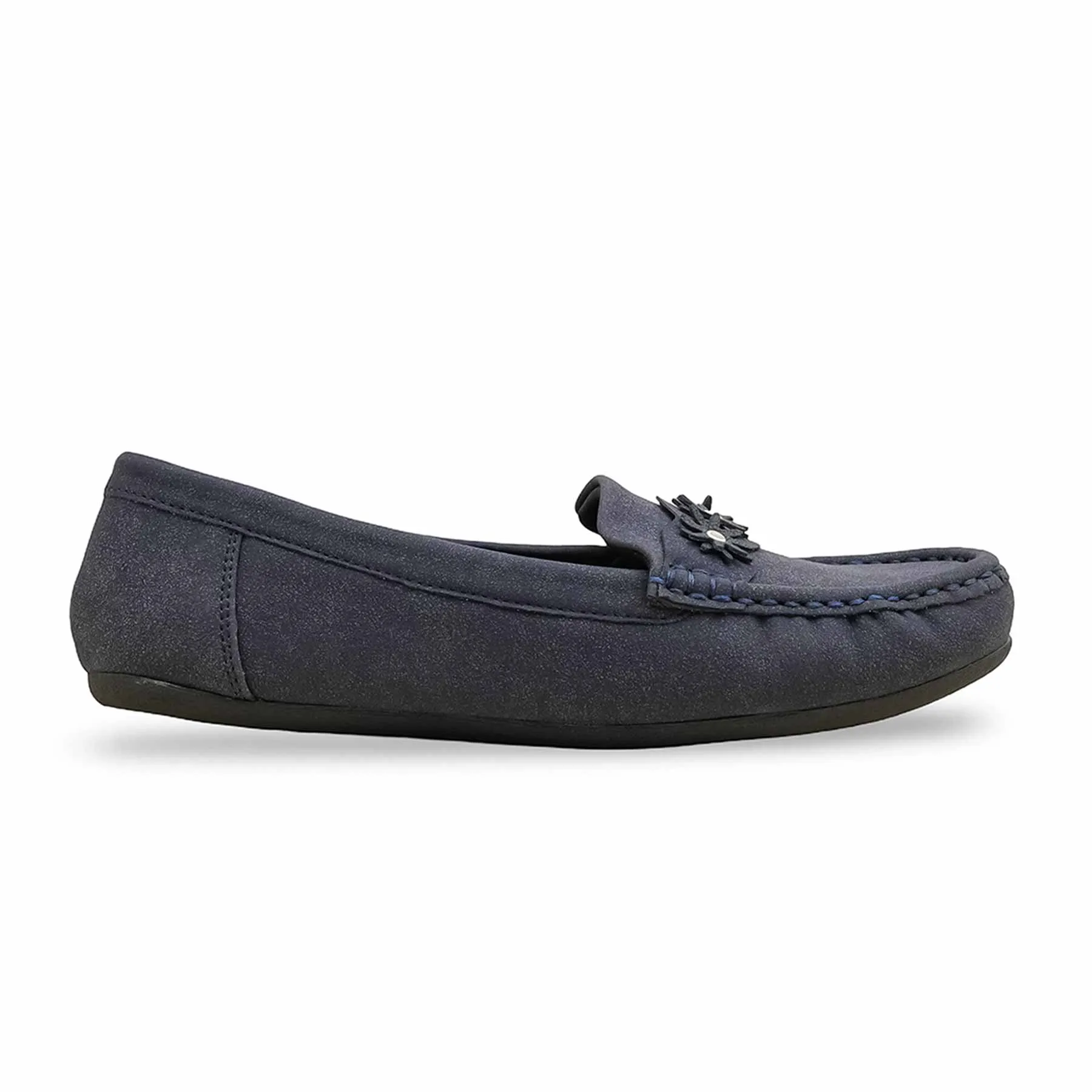 Soft Interior Customizable Blue Women Moccasin WN4489