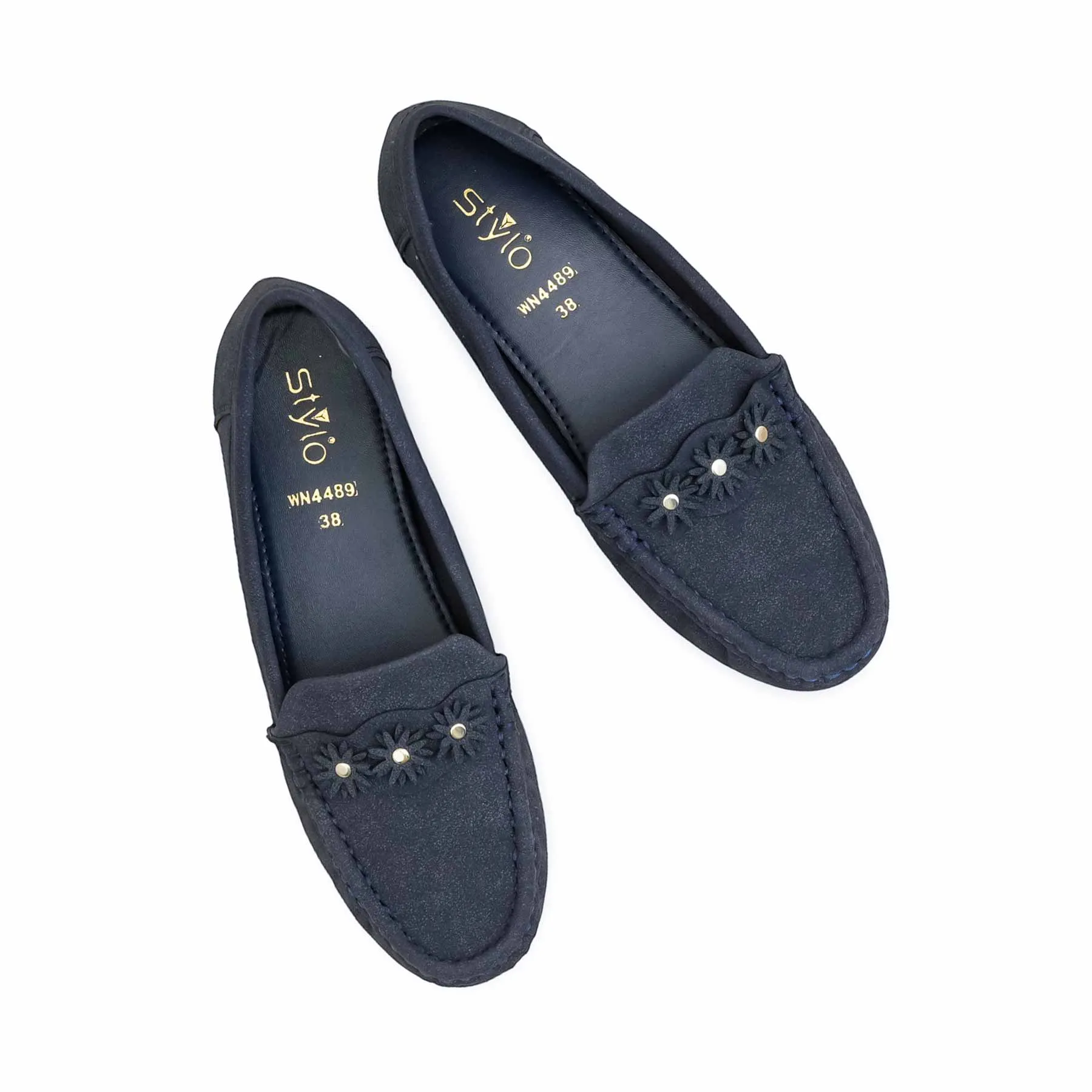 All-Rounder Style Holiday Go Blue Women Moccasin WN4489