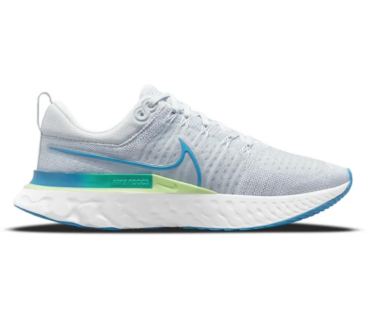 Men's Nike React Infinity Run FK 2 (Platinum/Laser Blue) Active Zone