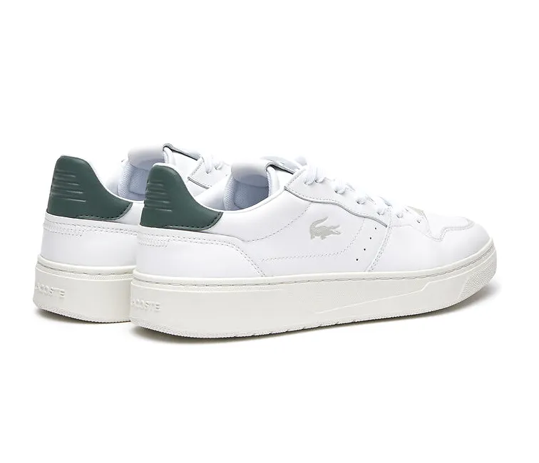 Supportive Comfort Weekend Walks Men's Lacoste Court-Lisse 222 1 (White/Dark Green)