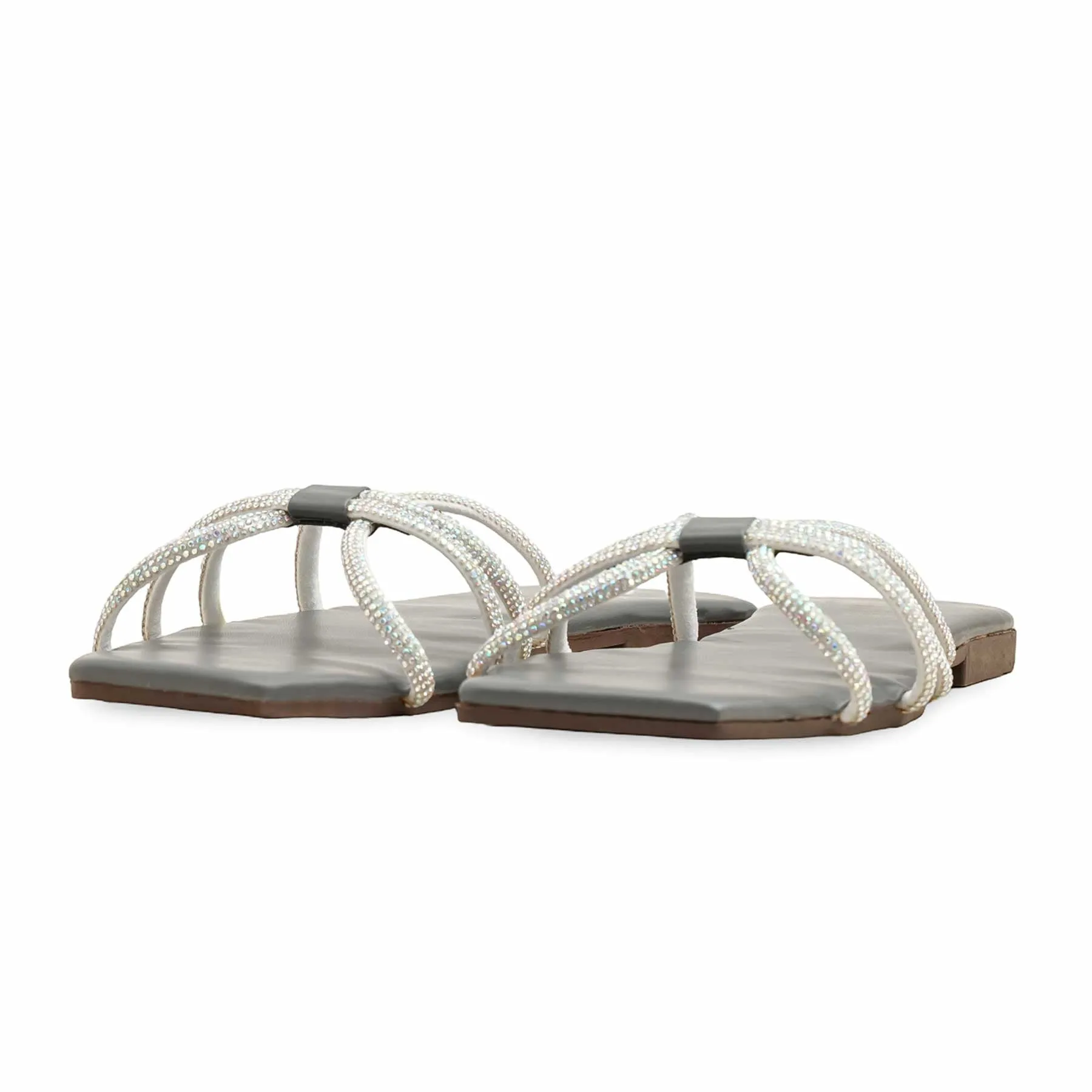 Grey Casual Women Slipper CL1980 Getaway Step