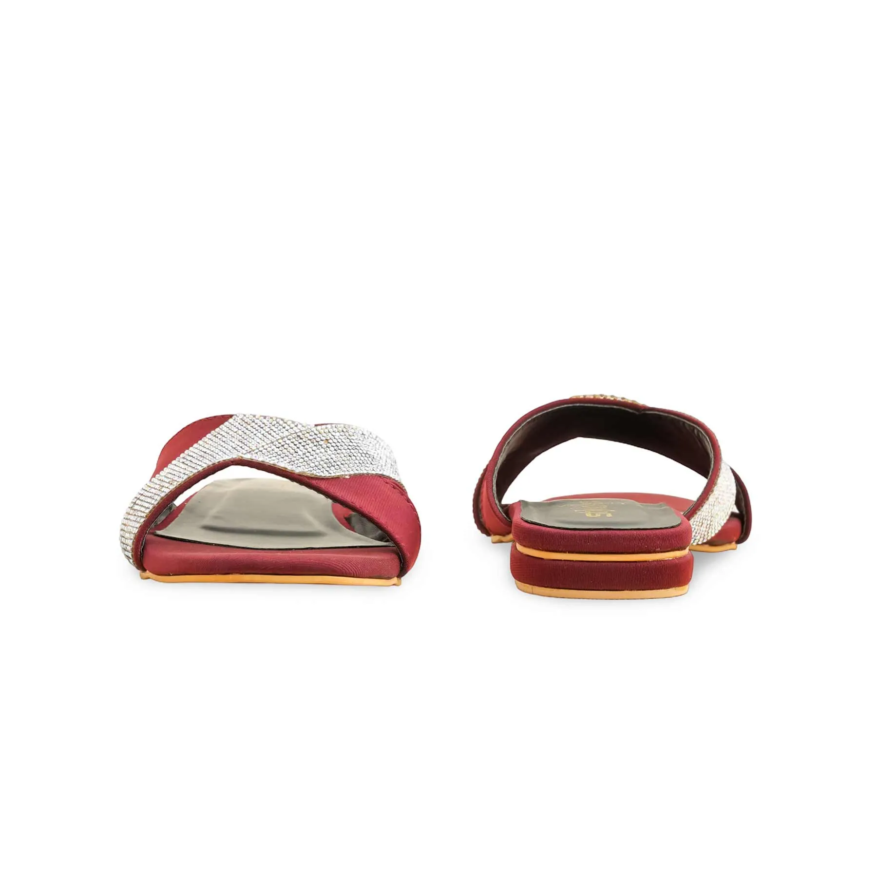 All-Rounder Style Maroon Formal Slipper For Women FR8397