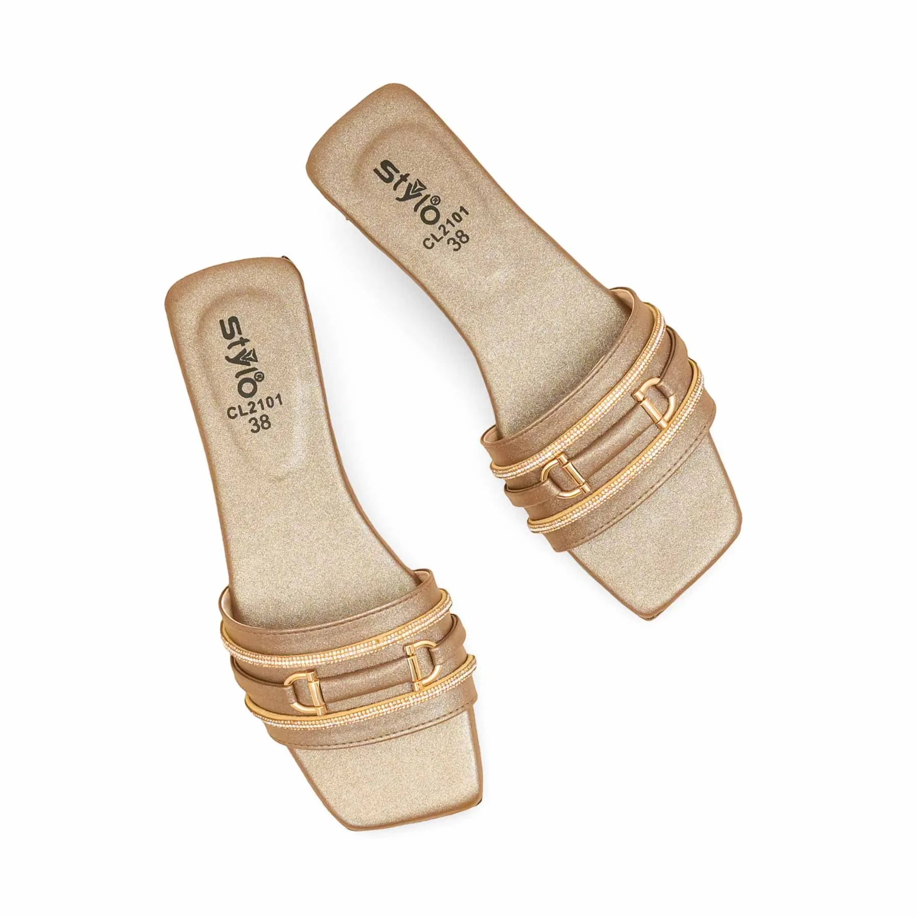 Brown Casual Slipper For Women CL2101 Train Ride