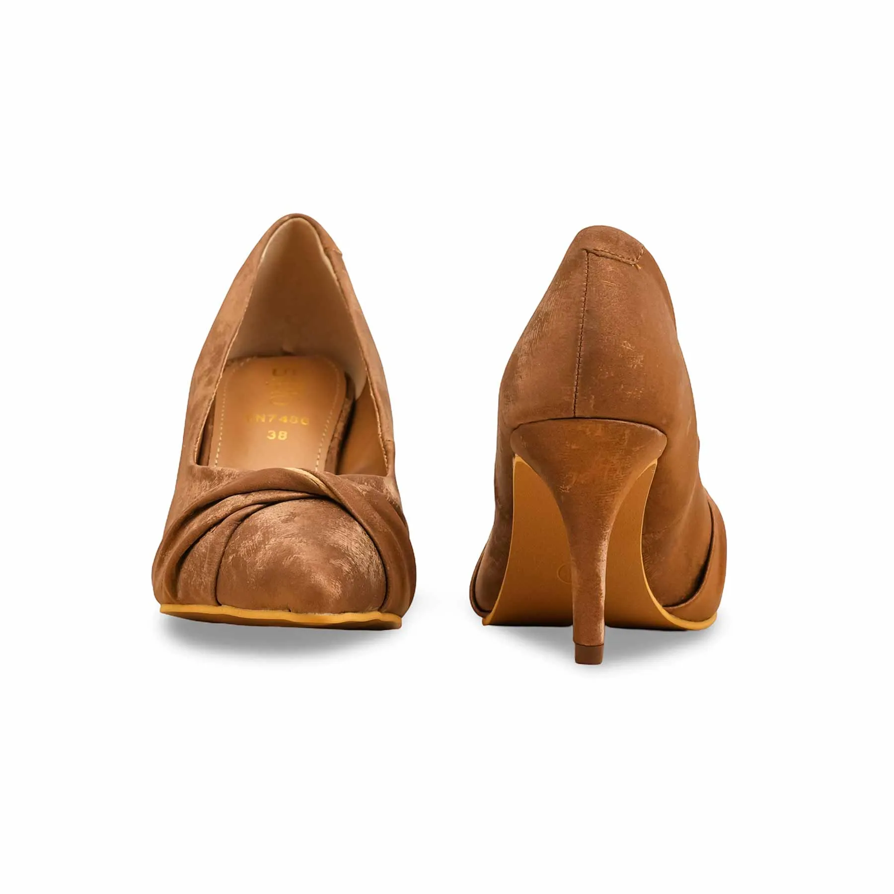 Arch support Brown Court Shoes WN7486
