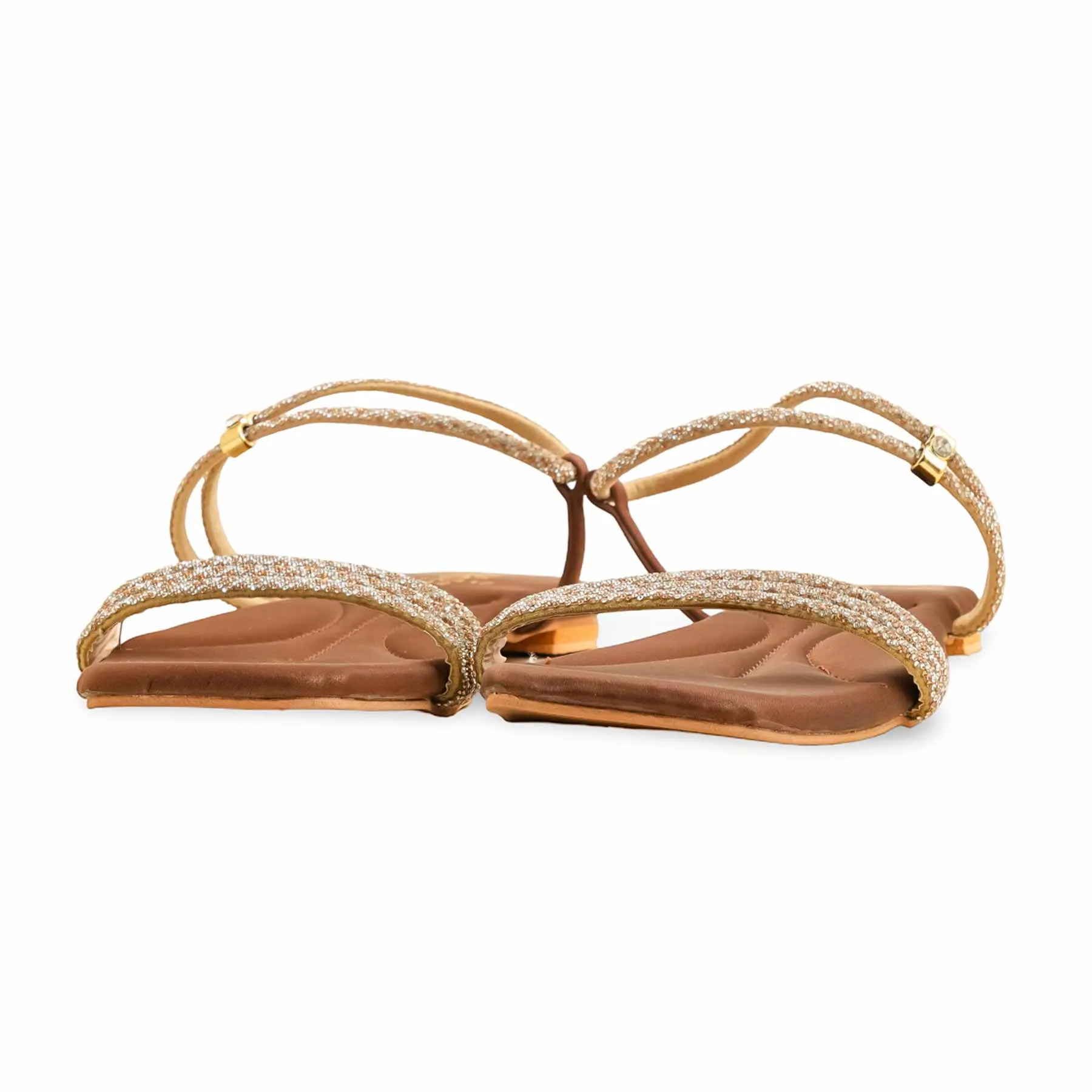 Brown Fancy Sandal LFN417 Heel Care Date wear